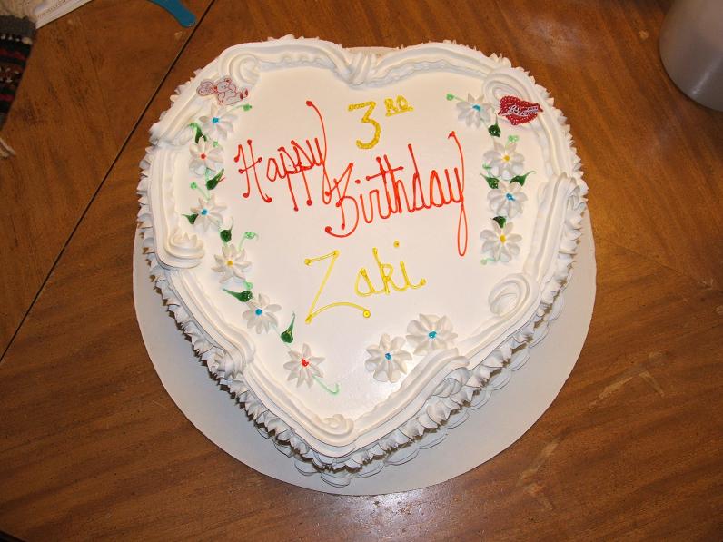 Heart Shaped Birthday Cake