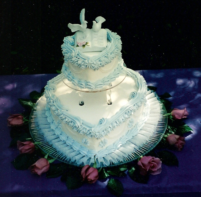 6 - 12 inch Heart Shaped Wedding Cake